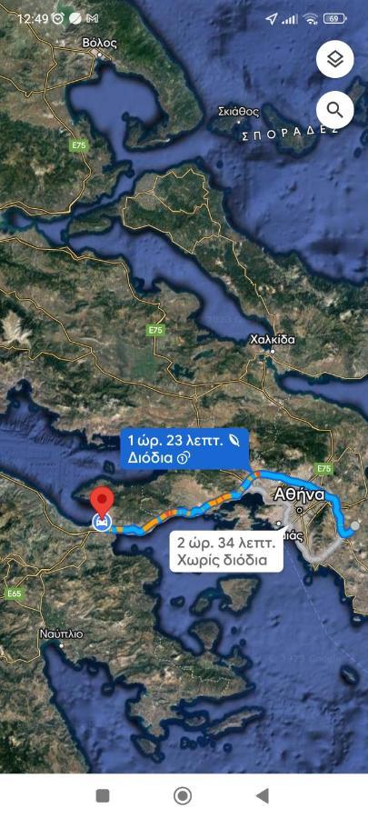 Studio Poseidonia Apartment 75Sqm Corinth Canal Luaran gambar